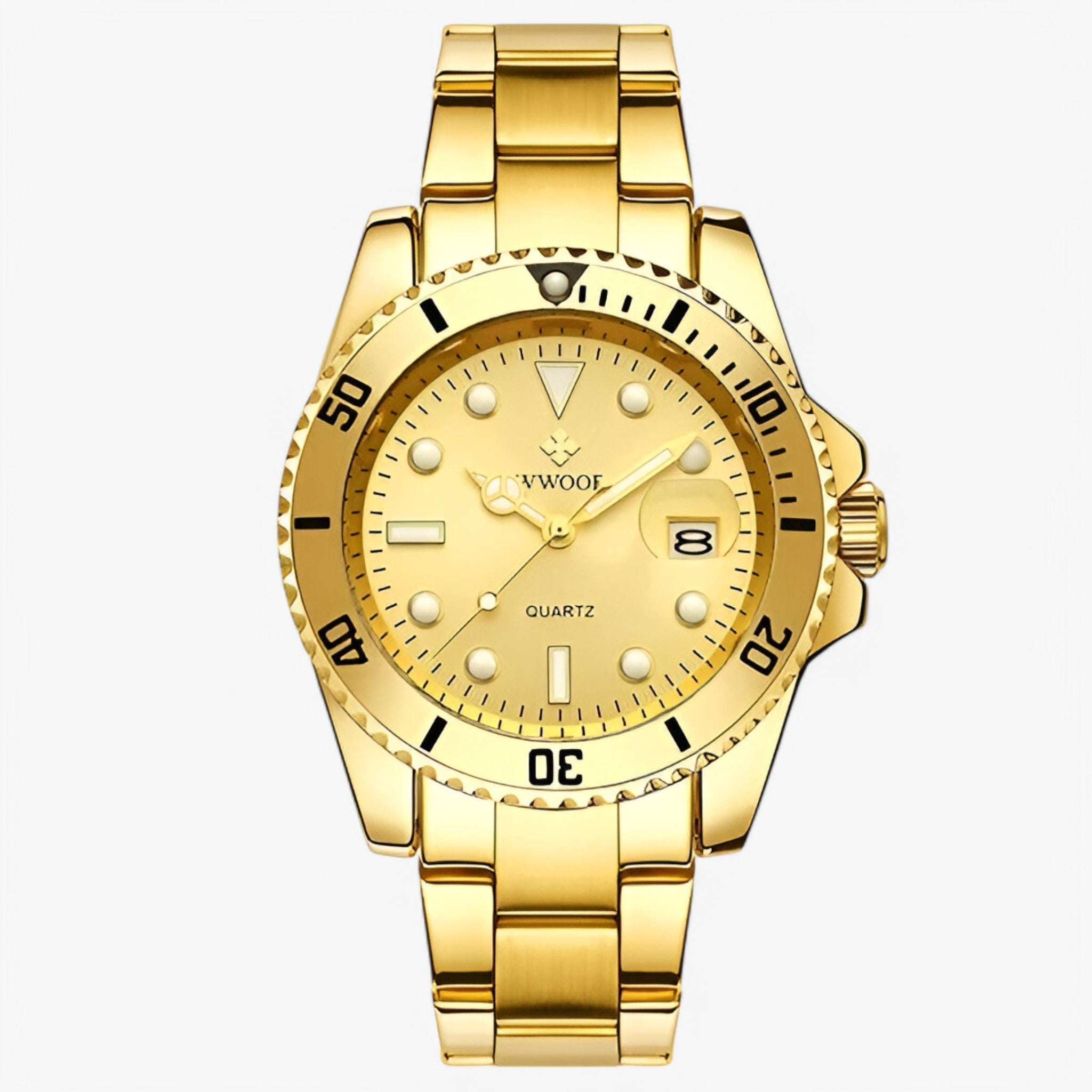 Leo | Luksus vandtæt dykkerur - Guld Guld - watches - {{ product_tags }