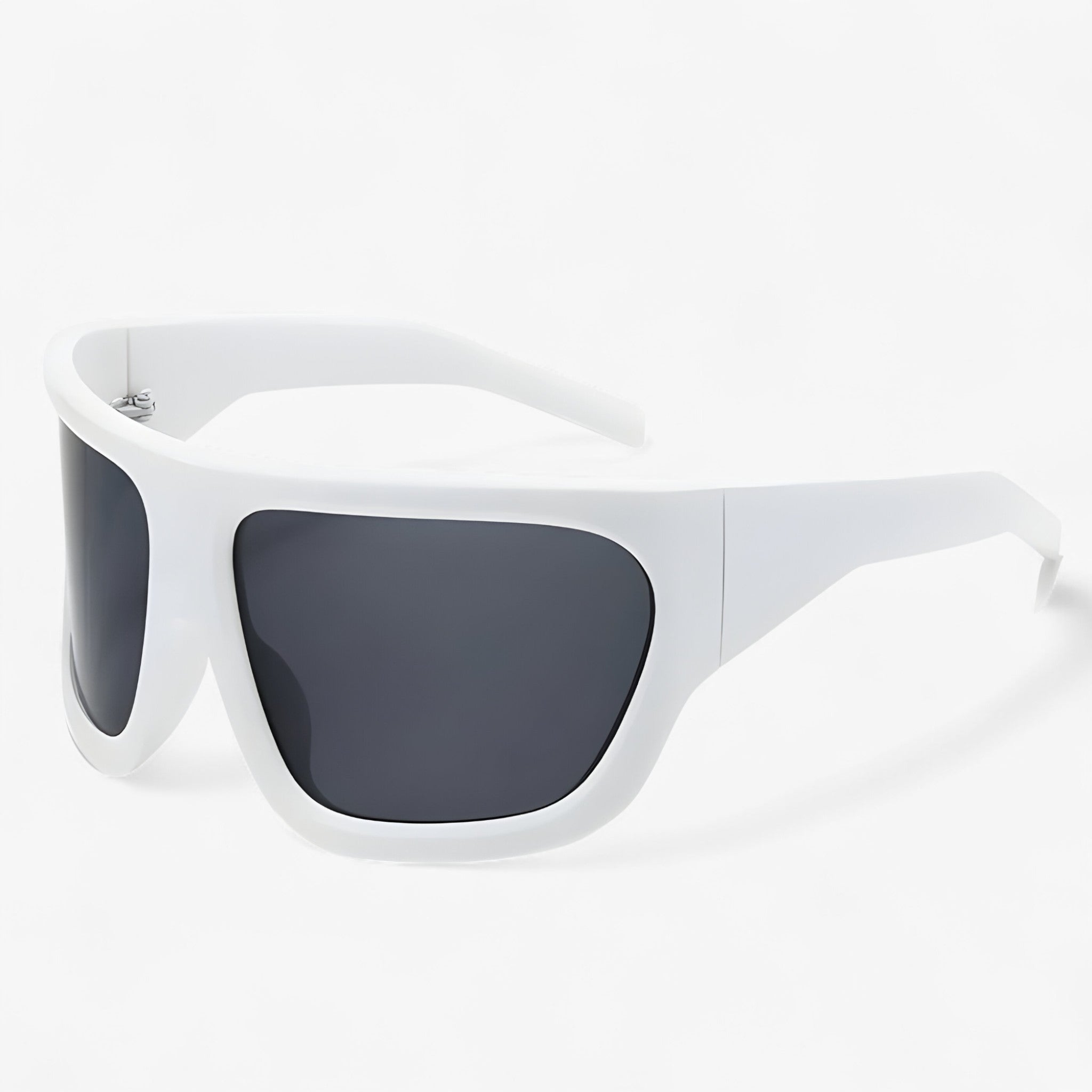 Ryder | Steampunk overdimensionerede sportssolbriller - HvidGrå - men's fashion - {{ product_tags }