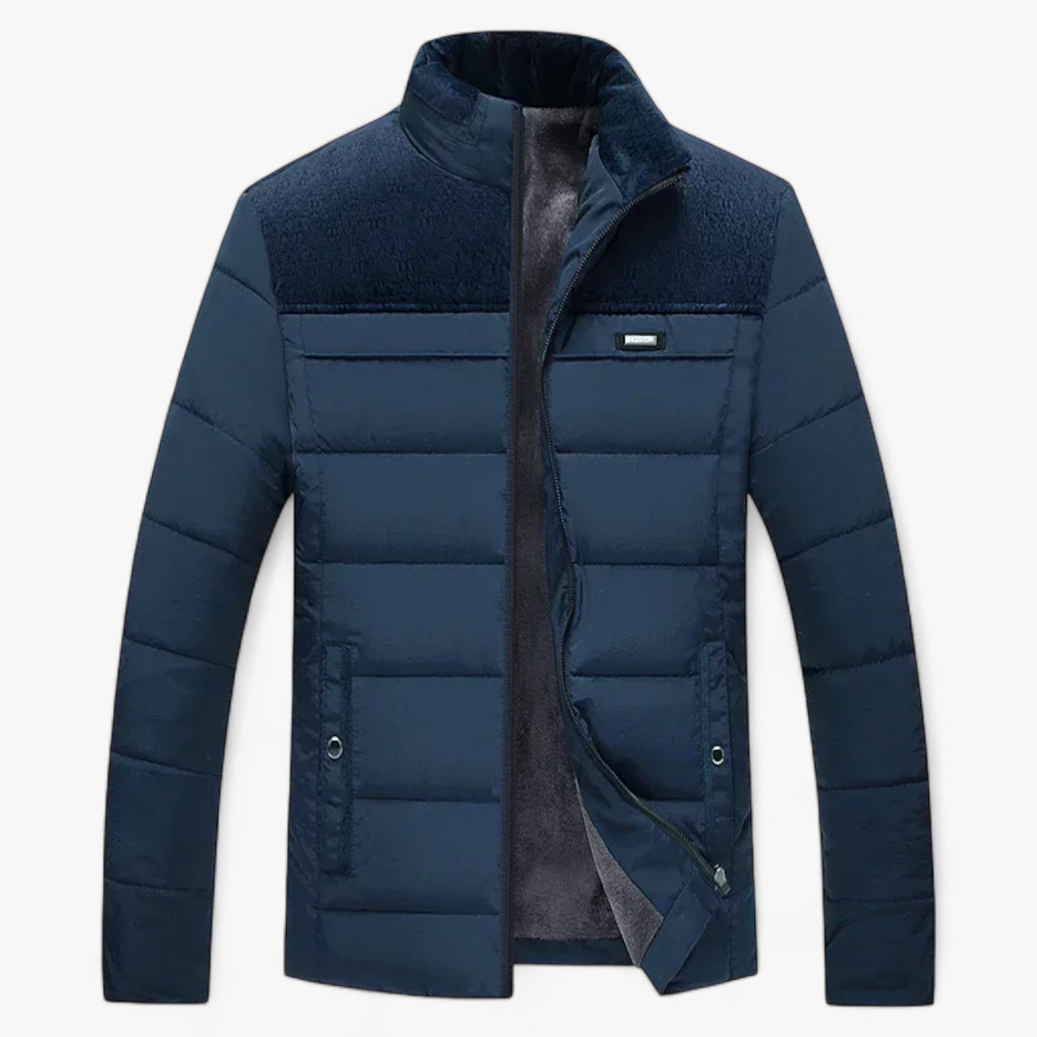 Noah | Varm Vinter Parka med Plush Foring - Blå - winter - {{ product_tags }