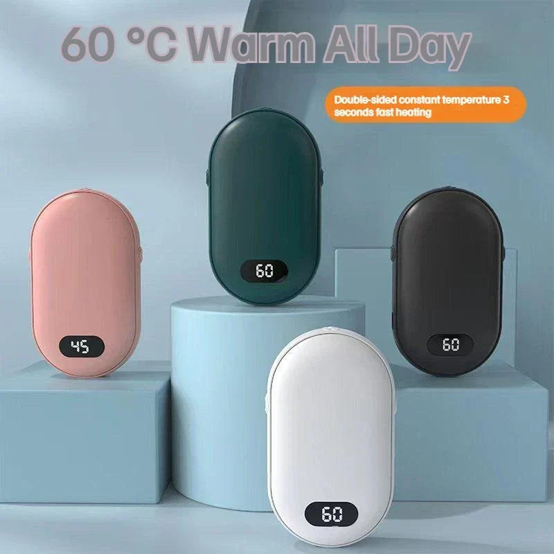 2-i-1 Genopladelig Håndvarmer & Powerbank - USB Lommevarmer - - Winter Gadgets - {{ product_tags }