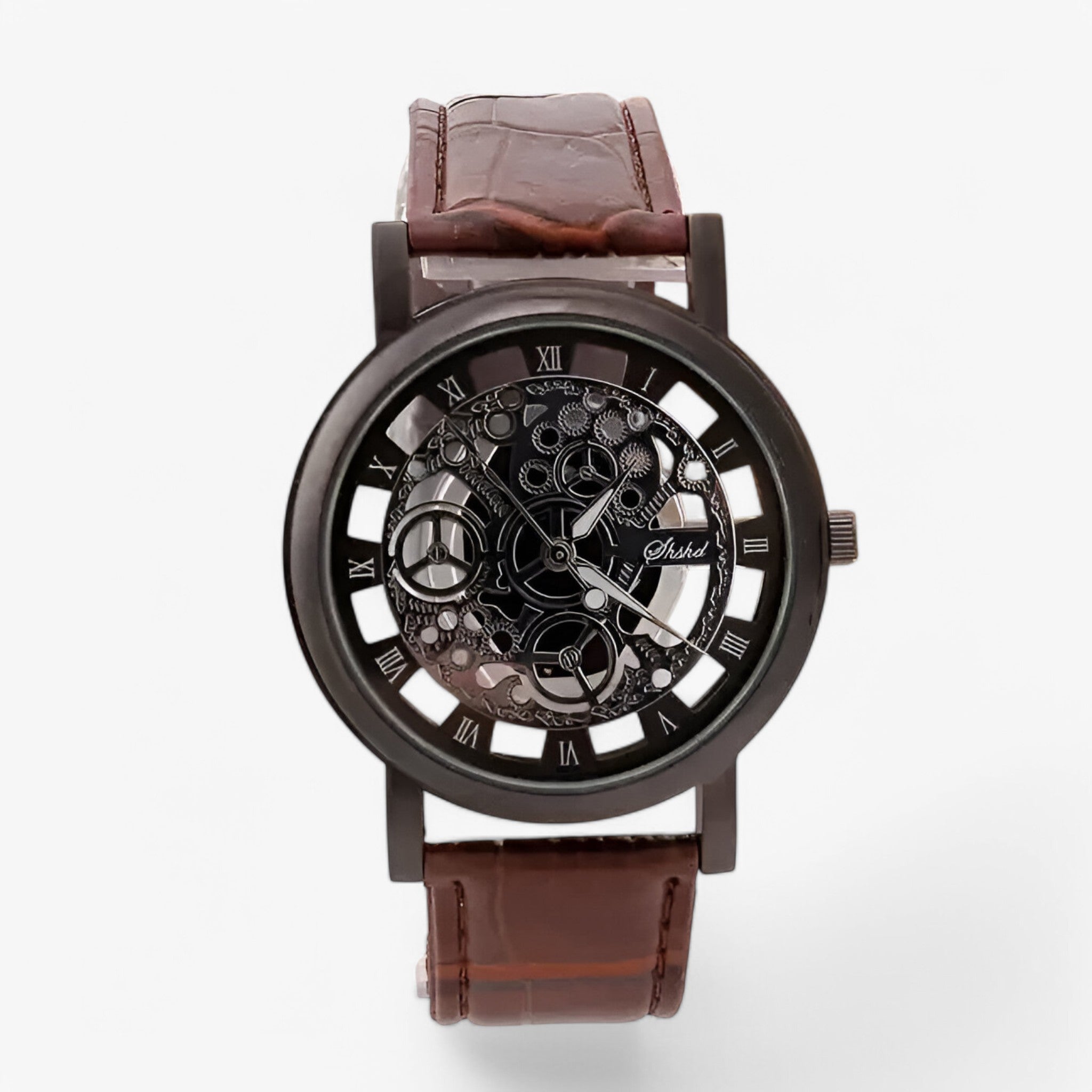 Olivier | Kvartsur med læderrem og romersk urskive - - watches - {{ product_tags }