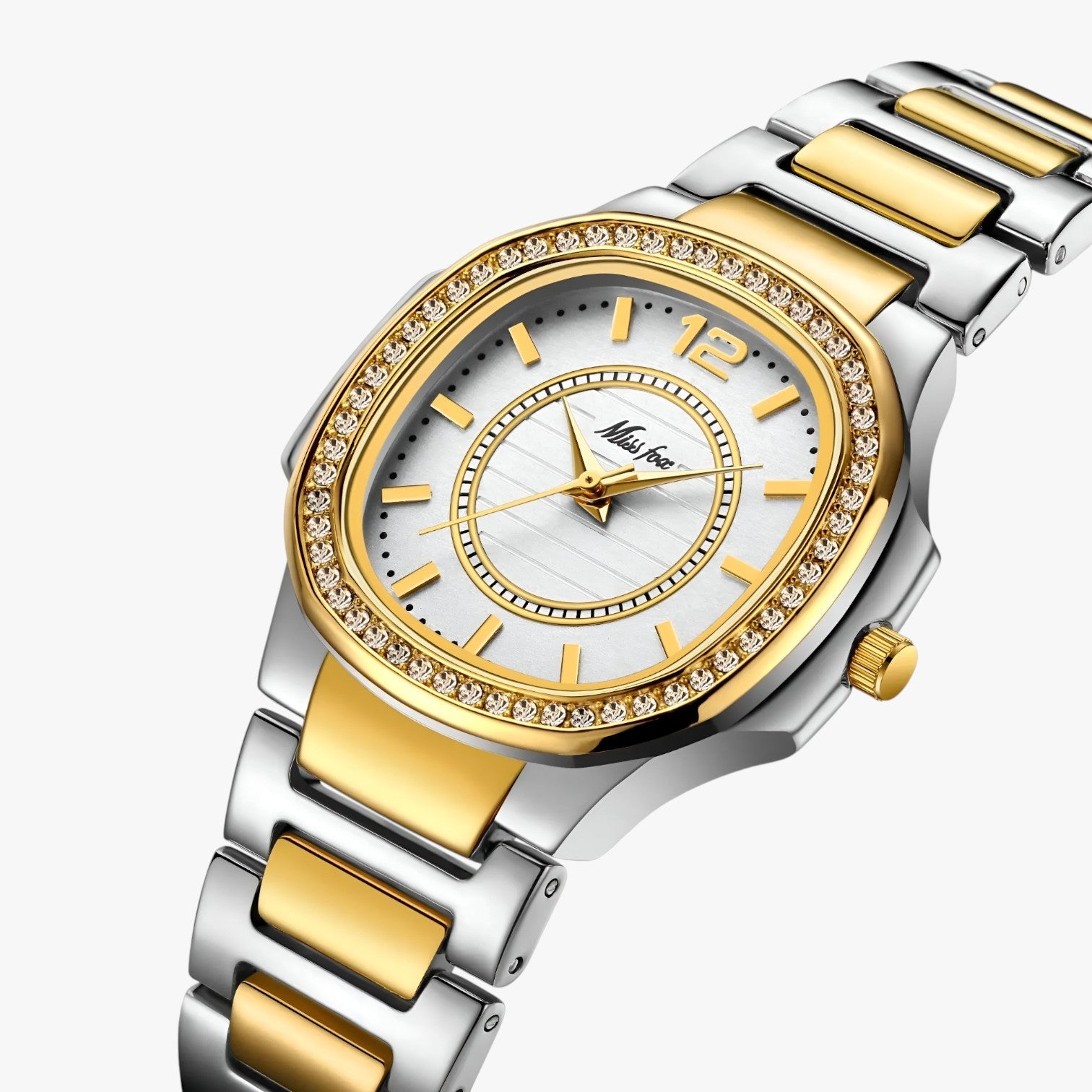 Gwen | Elegant vandtæt ur med diamanter - Guld sølv - watches - {{ product_tags }
