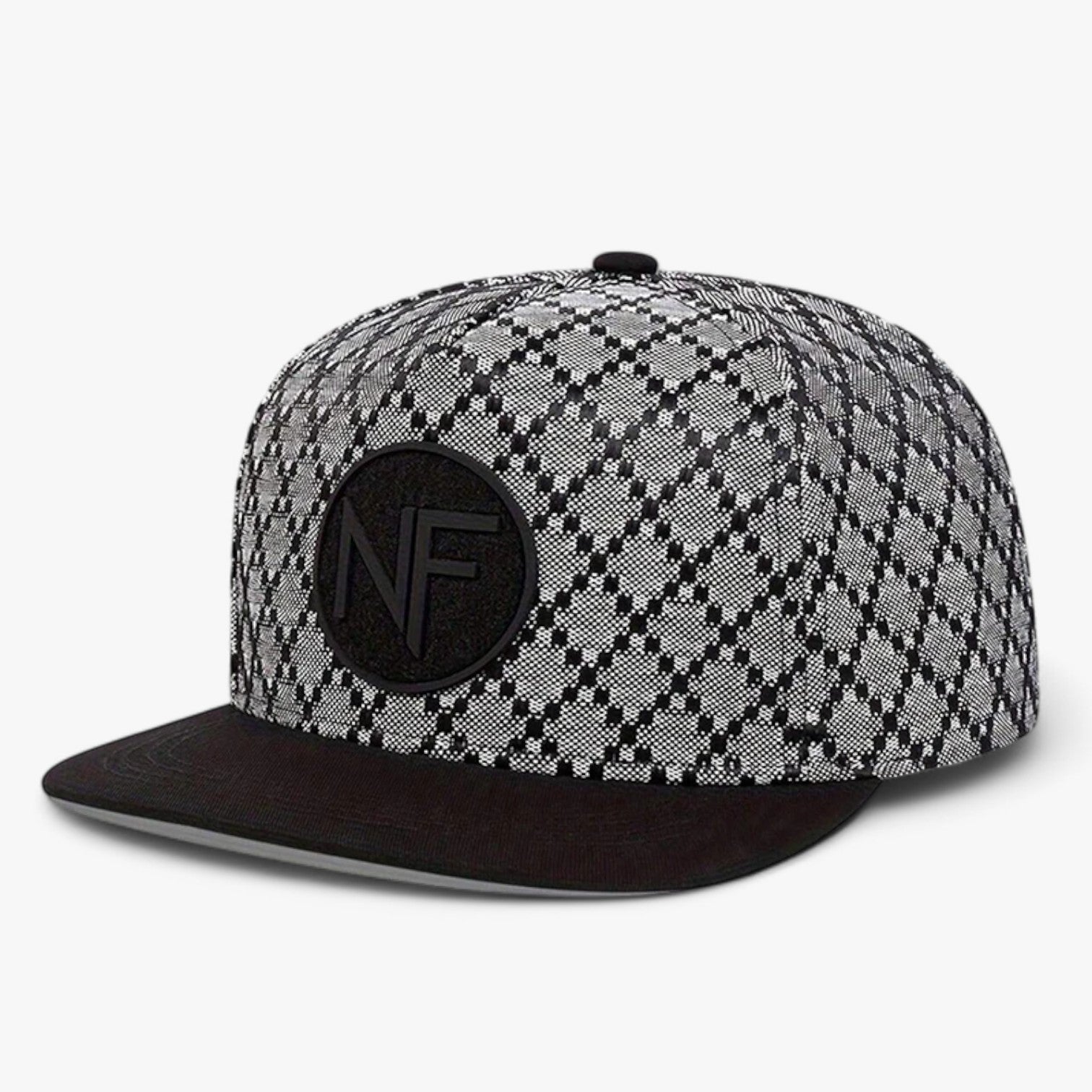 Mael | Stilig NF Snapback – Justerbar & UV-beskyttende - Sort Hvid - men's fashion - {{ product_tags }