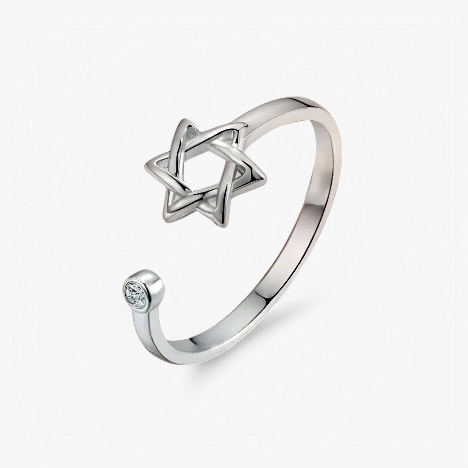 Brisa | Elegant ster zirkoon ring – Justerbar & tidløs skønhed - Sølv justerbar - other - {{ product_tags }