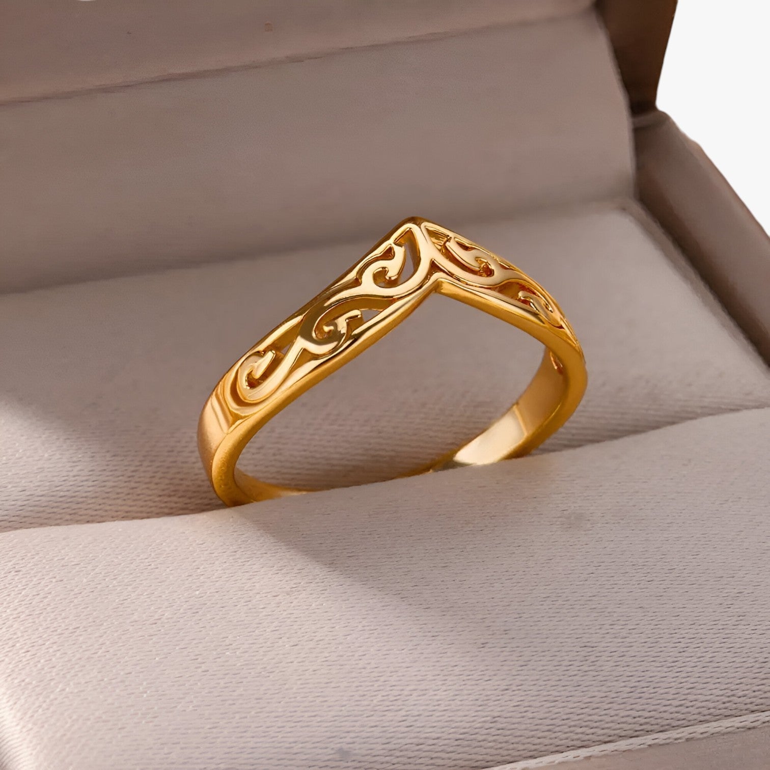 Brianna | Elegant guld ring – Stilfuld glans til enhver lejlighed - - other - {{ product_tags }