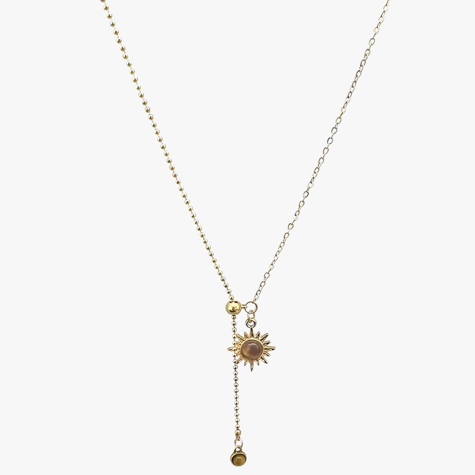 Reese | Zonneblomst Tigereye Halskæde Luksus Efterår/Vinter Accessorie 2025 - - women's fashion - {{ product_tags }