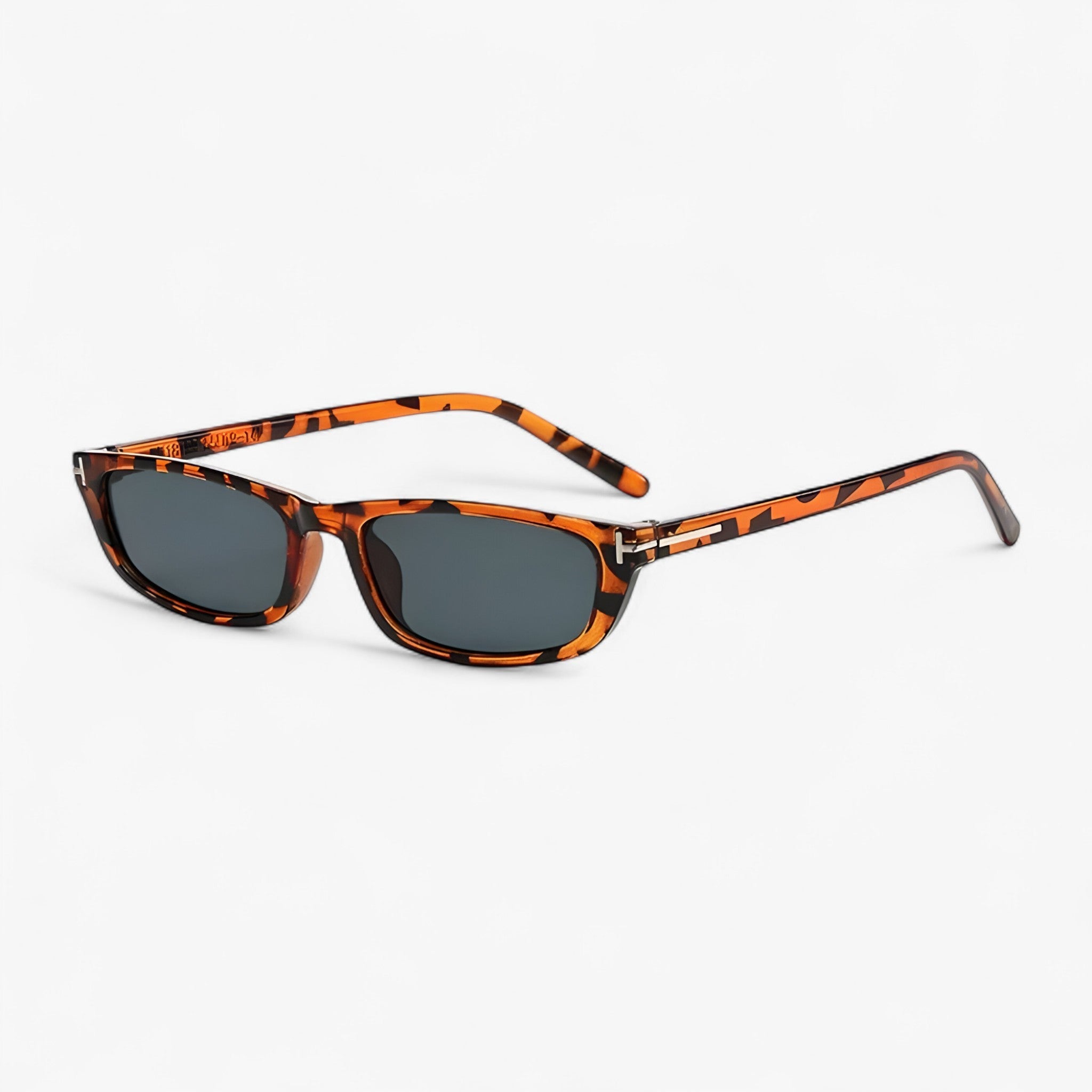 Inigo | Rektangulære solbriller i europæisk-amerikansk stil - Grå Leopard - men's fashion - {{ product_tags }