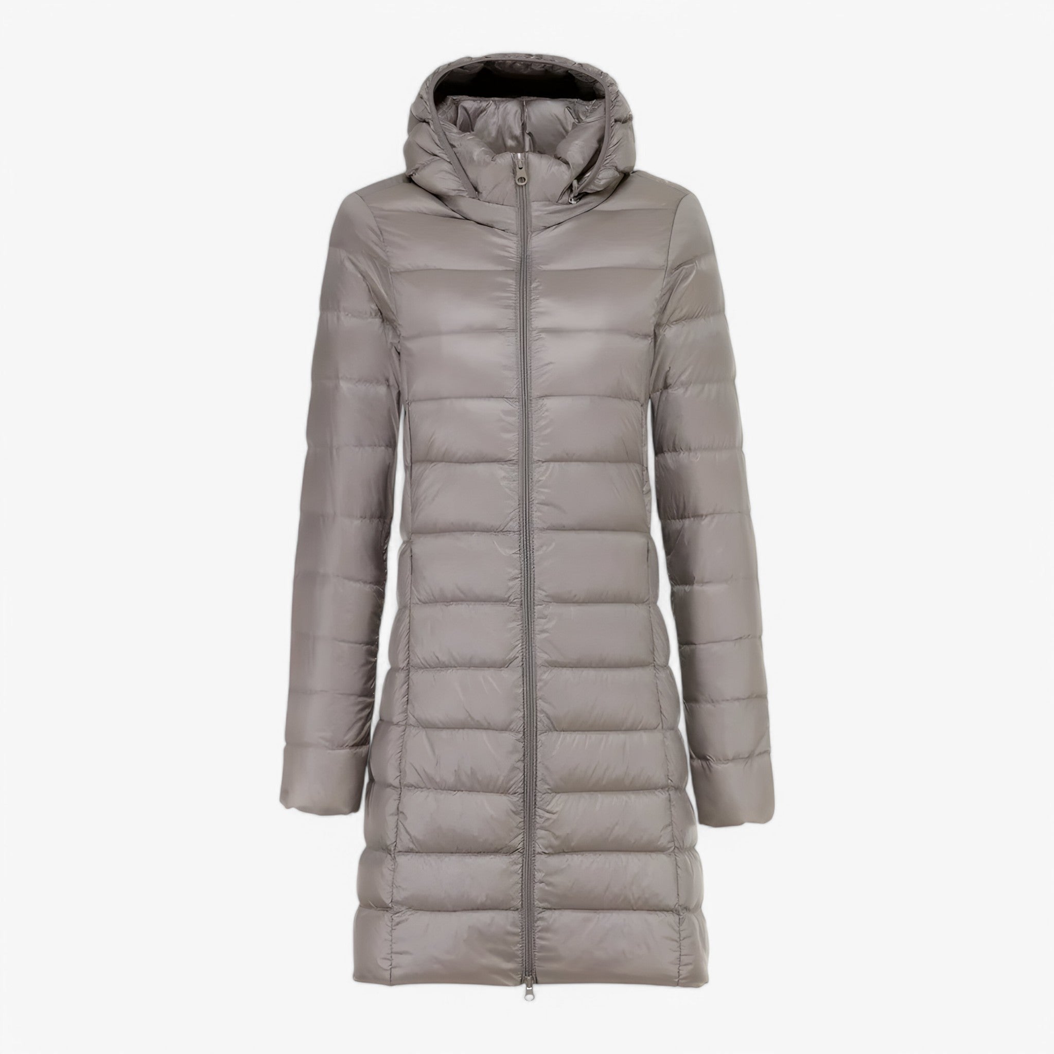 Sheena | Ultralichte Lange Jas - Khaki - women's fashion - {{ product_tags }