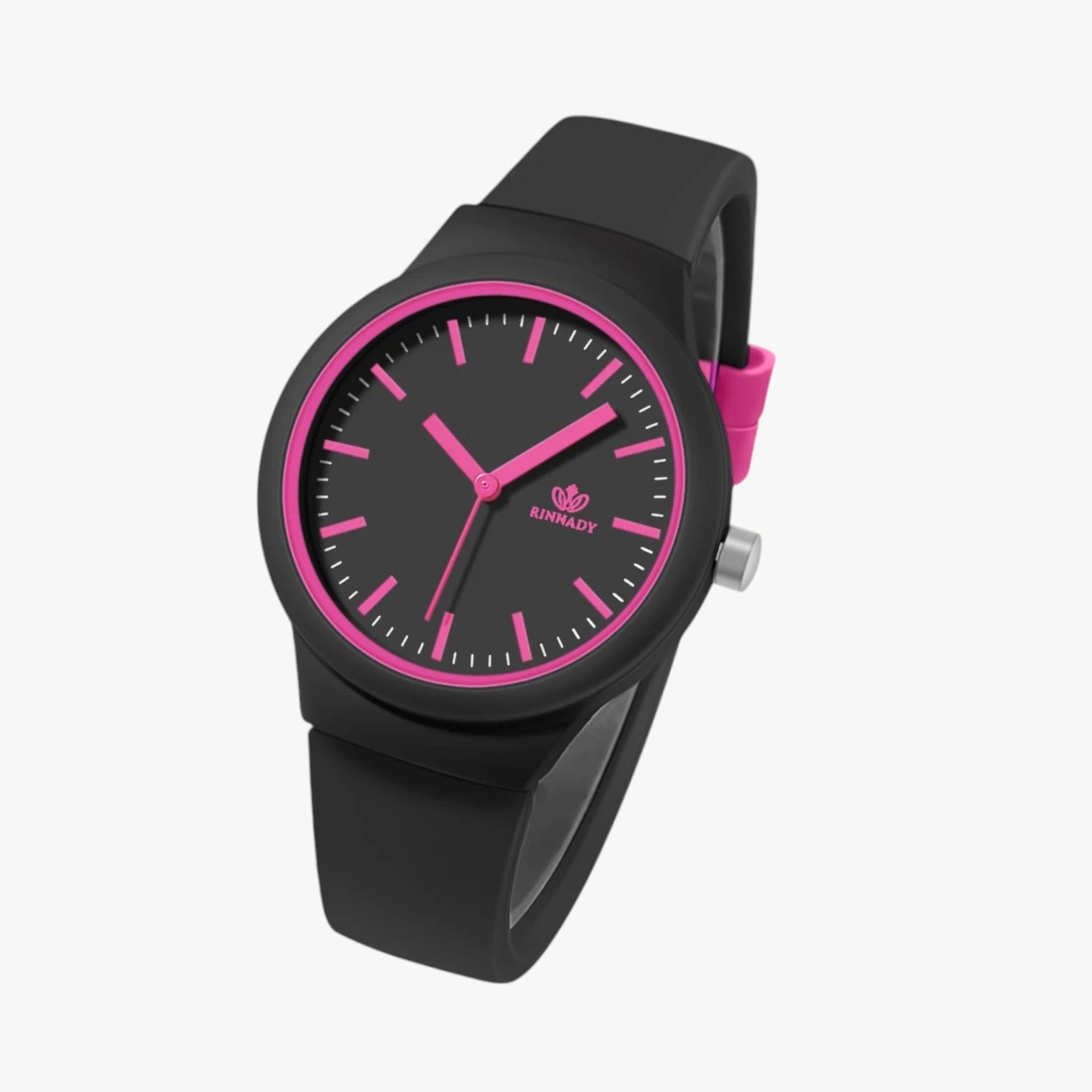 Maxence | Stilet og komfortabelt silikone dameur - Sort - watches - {{ product_tags }
