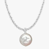 Evelynn | Choker necklace with pearl in 925 sterling silver