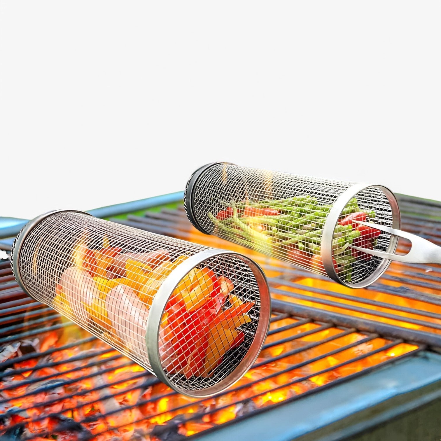 Harmoni | Drejbar BBQ-grillmand – Ensartet madlavning, ingen besvær med at dreje - - house & garden - {{ product_tags }