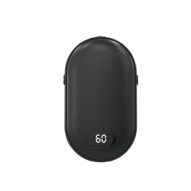 2-i-1 Genopladelig Håndvarmer & Powerbank - USB Lommevarmer - Sort - Winter Gadgets - {{ product_tags }