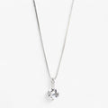 Jane| Sølvbelagt halskæde med zircon - elegant minimalistisk charme