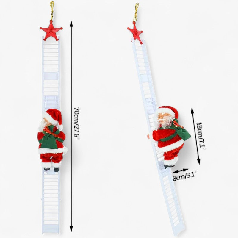 Jolly | Klatrende julesokke-dukke med musik – festlig julesmykke til træet - - christmas - {{ product_tags }