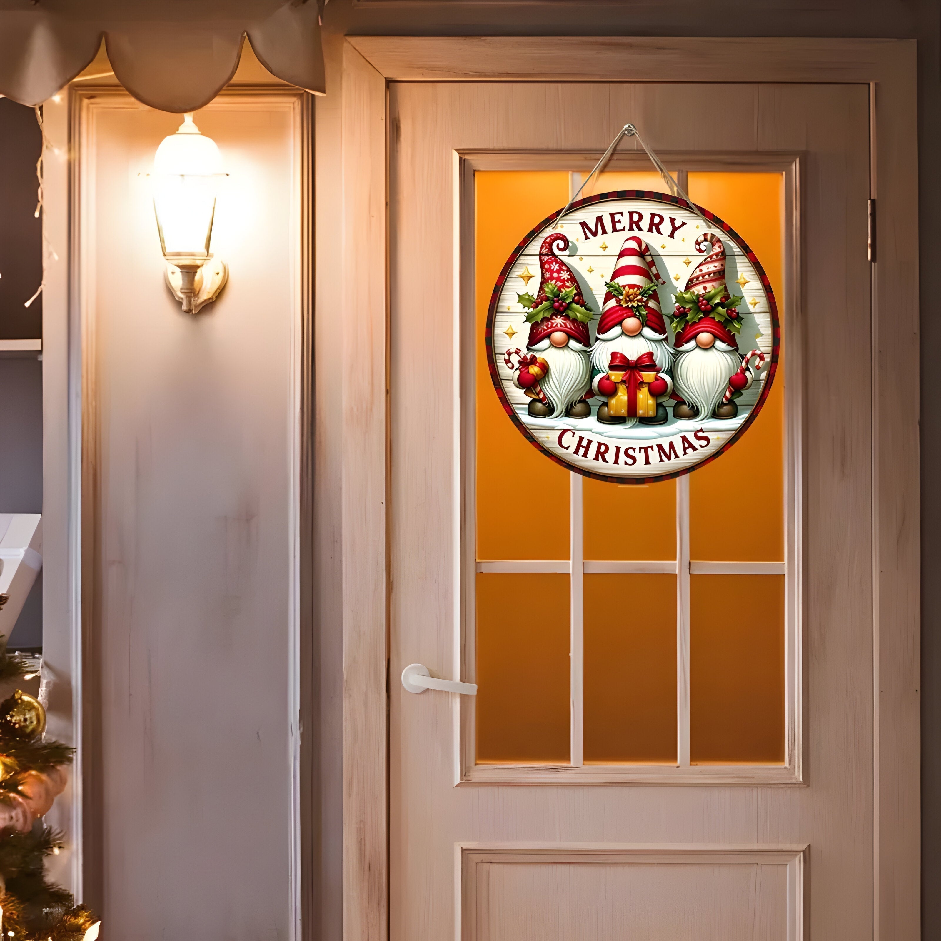 Festlig dekoration af Emily | Træ julegnomepanel - Tilføj et fantasifuldt præg - - christmas - {{ product_tags }