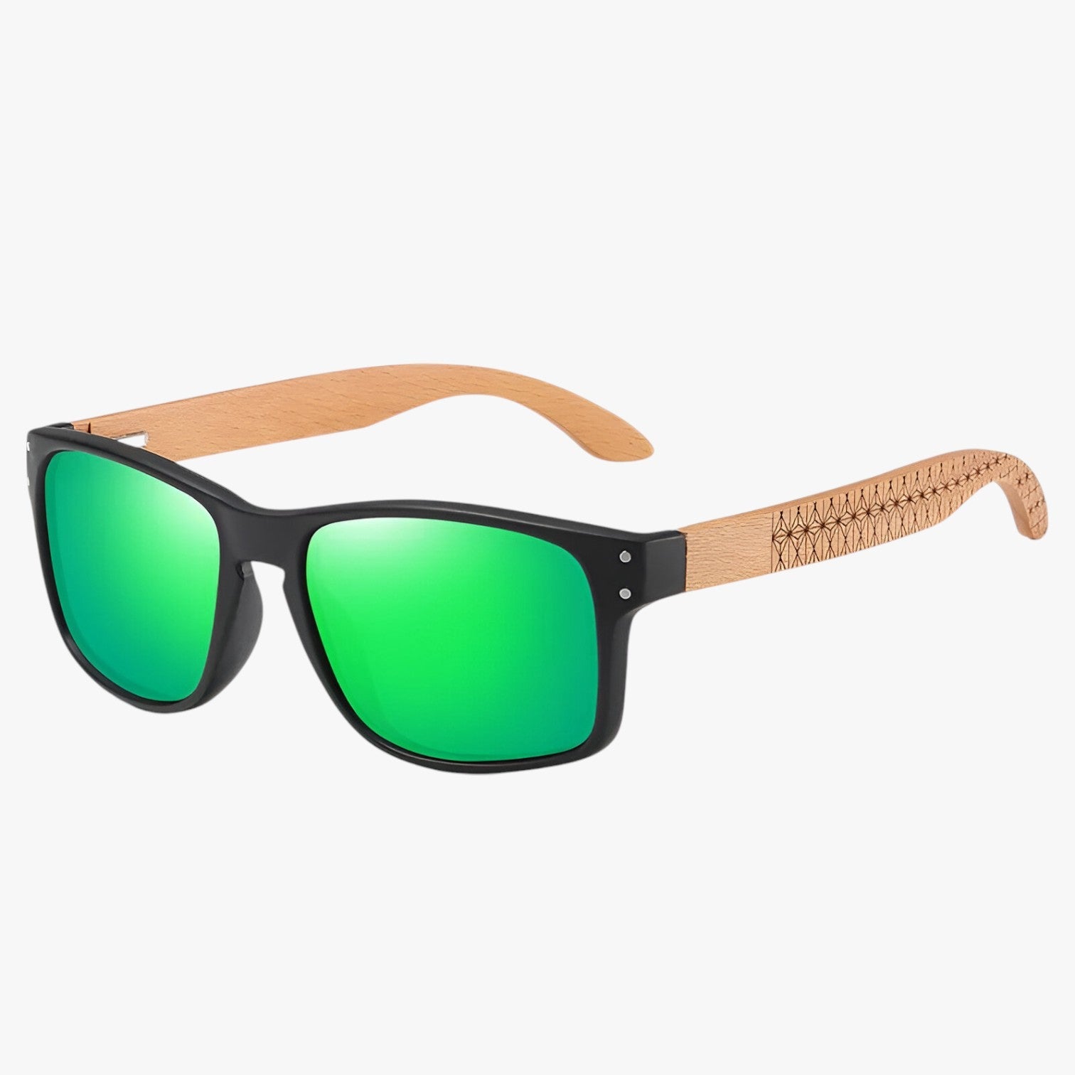 Arjun | Midnite Star Træsolbriller – Stilfuld UV-beskyttelse til mænd - - men's fashion - {{ product_tags }