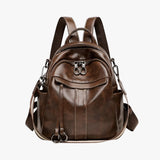 Savannah | Retro PU Waxed Leather Backpack