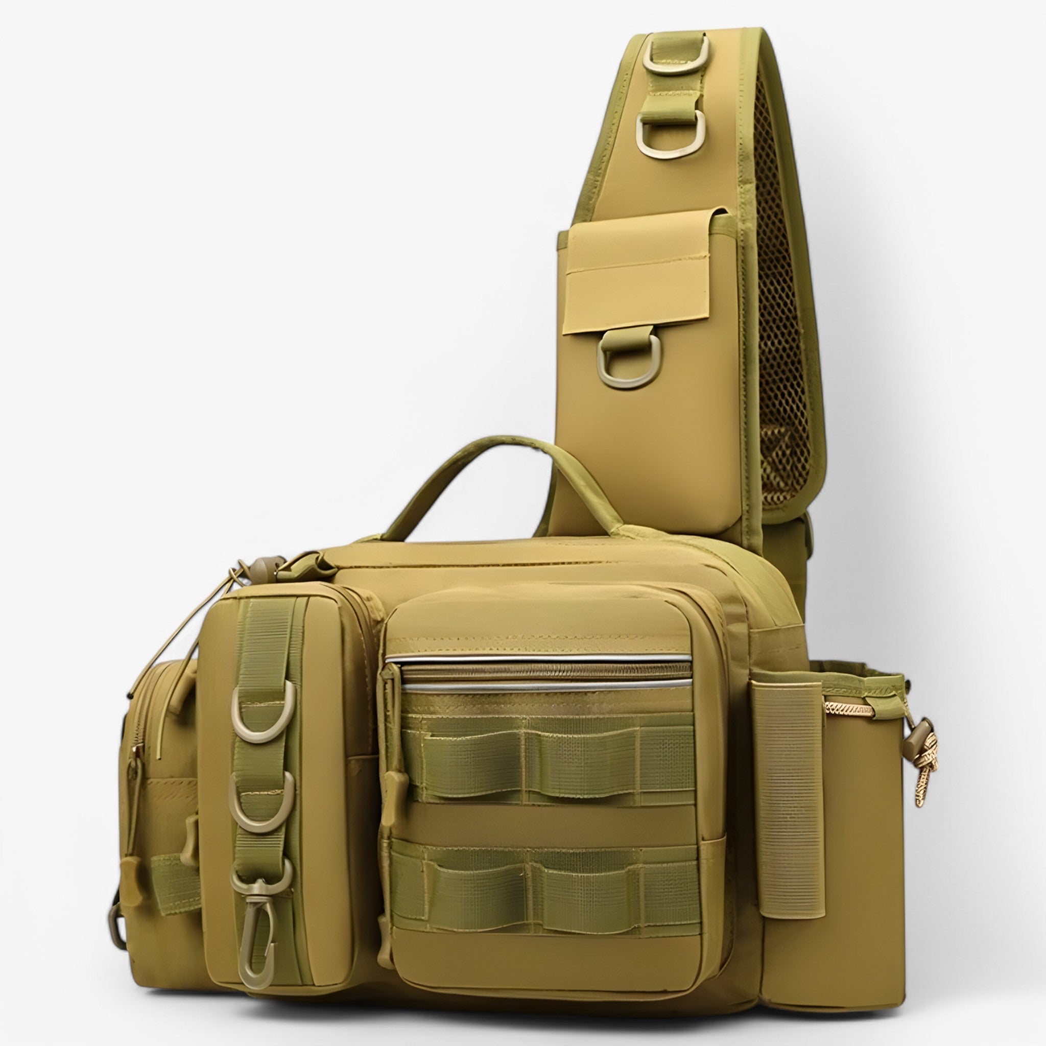 Fisketasker med stangholder og to-lags design - beige - Fisketasker med stangholder og to-lags design - €25 - {{ product_tags }