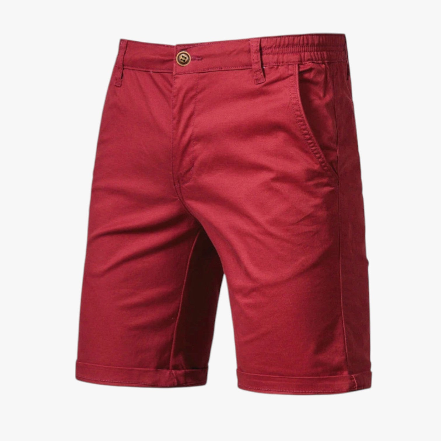 Grant | Herreshorts i stretchbomuld: premium komfort til afslapning - Vino - Grant | Herreshorts i stretchbomuld: premium komfort til afslapning - €25 - {{ product_tags }
