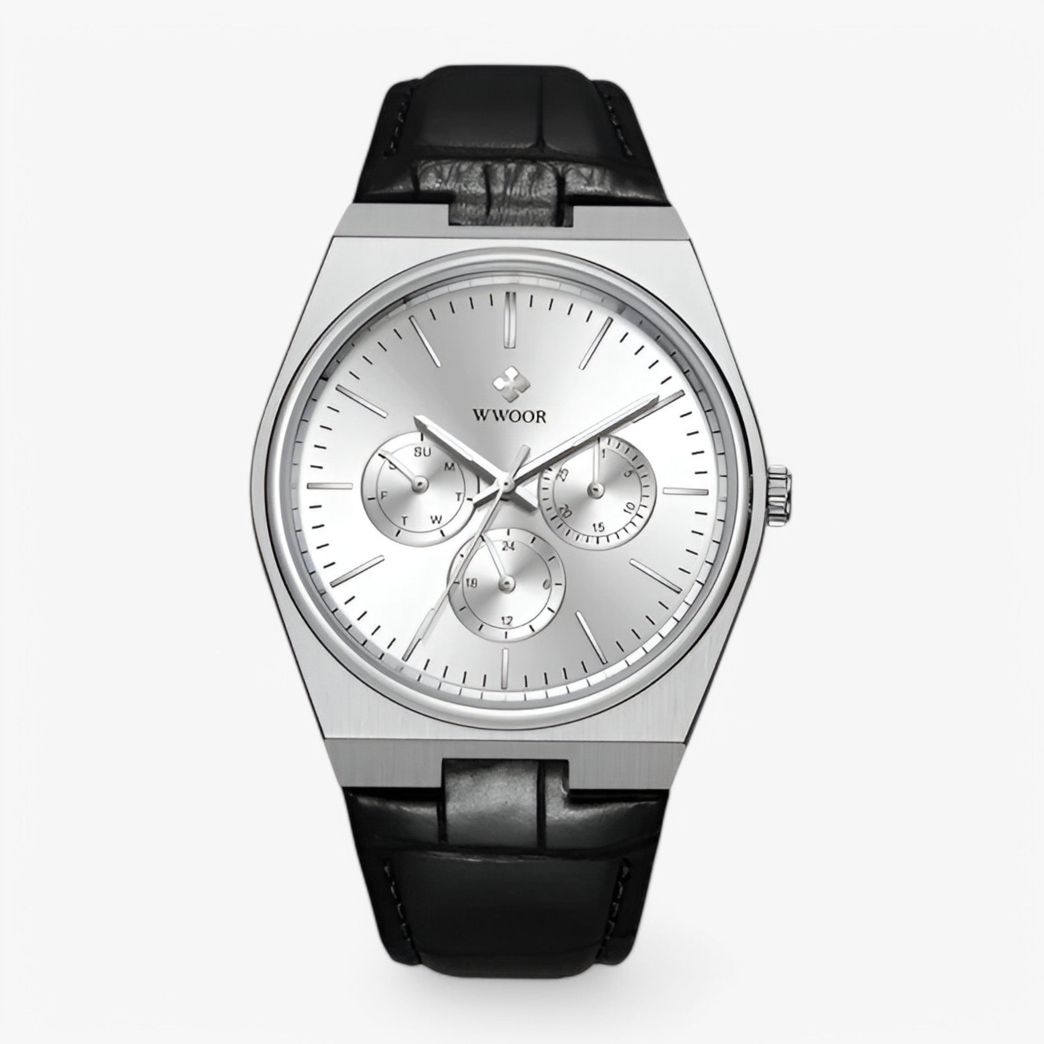 Ronan | Quartz ur lavet af stål med safirglas - sølv hvid - watches - {{ product_tags }
