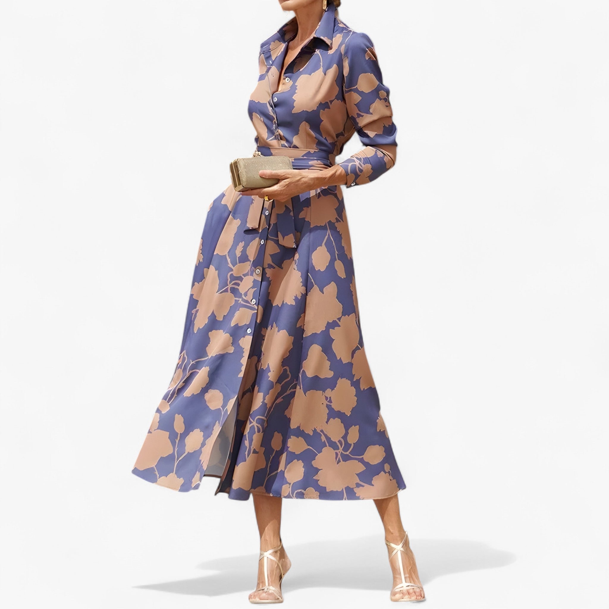 Flora - Klassisk Skjortekjole - Viola - women's fashion - {{ product_tags }