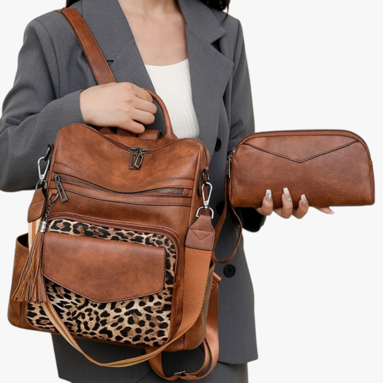 Avianna | Elegant og rummelig læderrygsæk - - Avianna | Elegant og rummelig læderrygsæk - €25 - {{ product_tags }