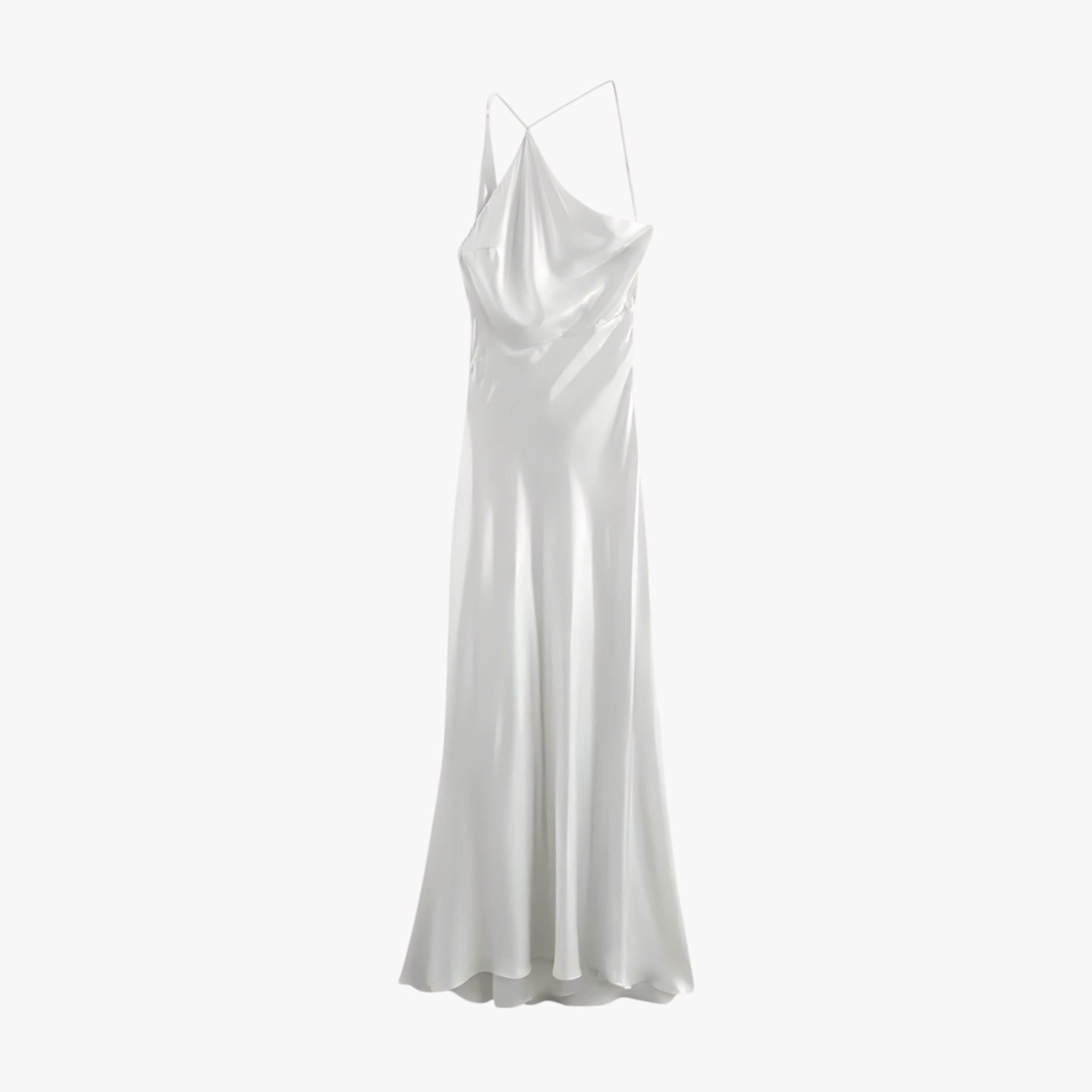Inès | Flydende kjole - Feminin silhuet og frit bevægelse - Hvid - women's fashion - {{ product_tags }