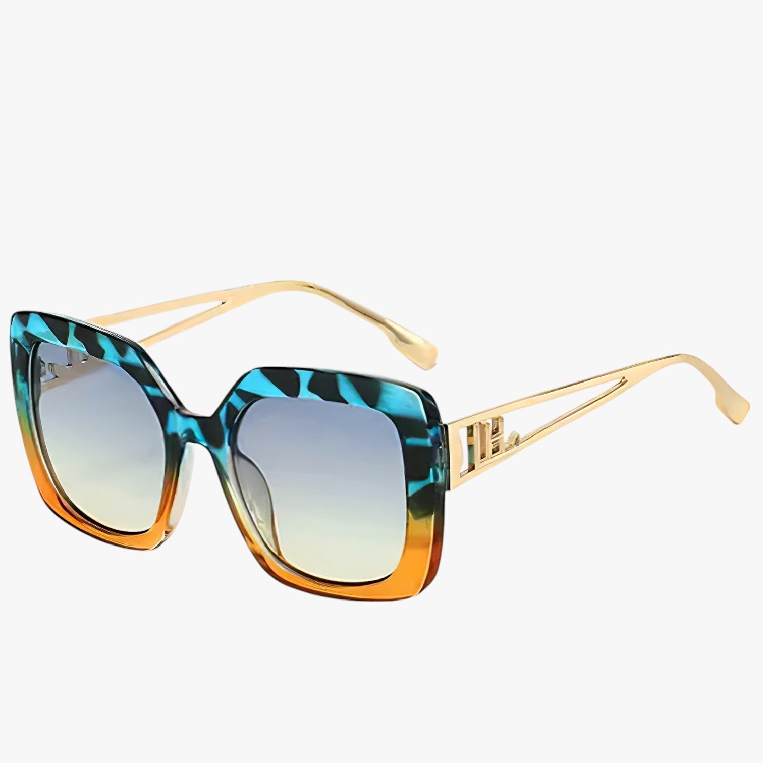 Ensley | Vintage solbrille med gennemsigtigt stel og luksuriøse gradient linser - - watches - {{ product_tags }
