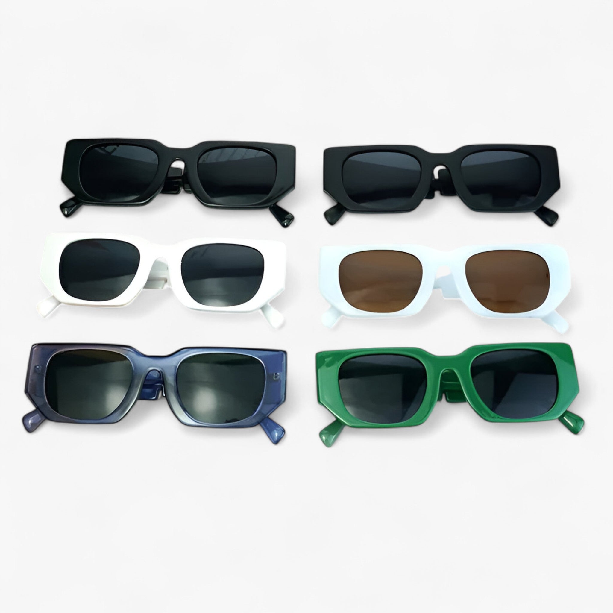 Axel | Rektangulære solbriller i punk-stil 2025 - - men's fashion - {{ product_tags }