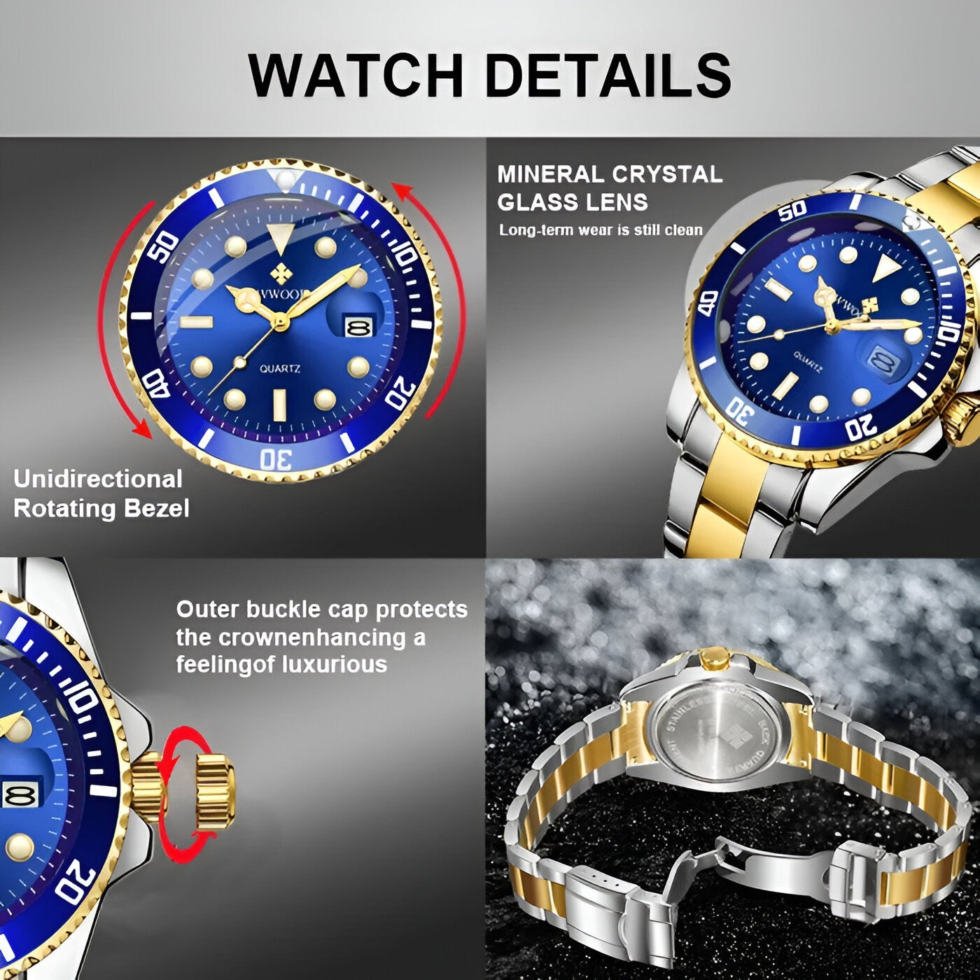 Alfred | Luksus ur i rustfrit stål - - watches - {{ product_tags }