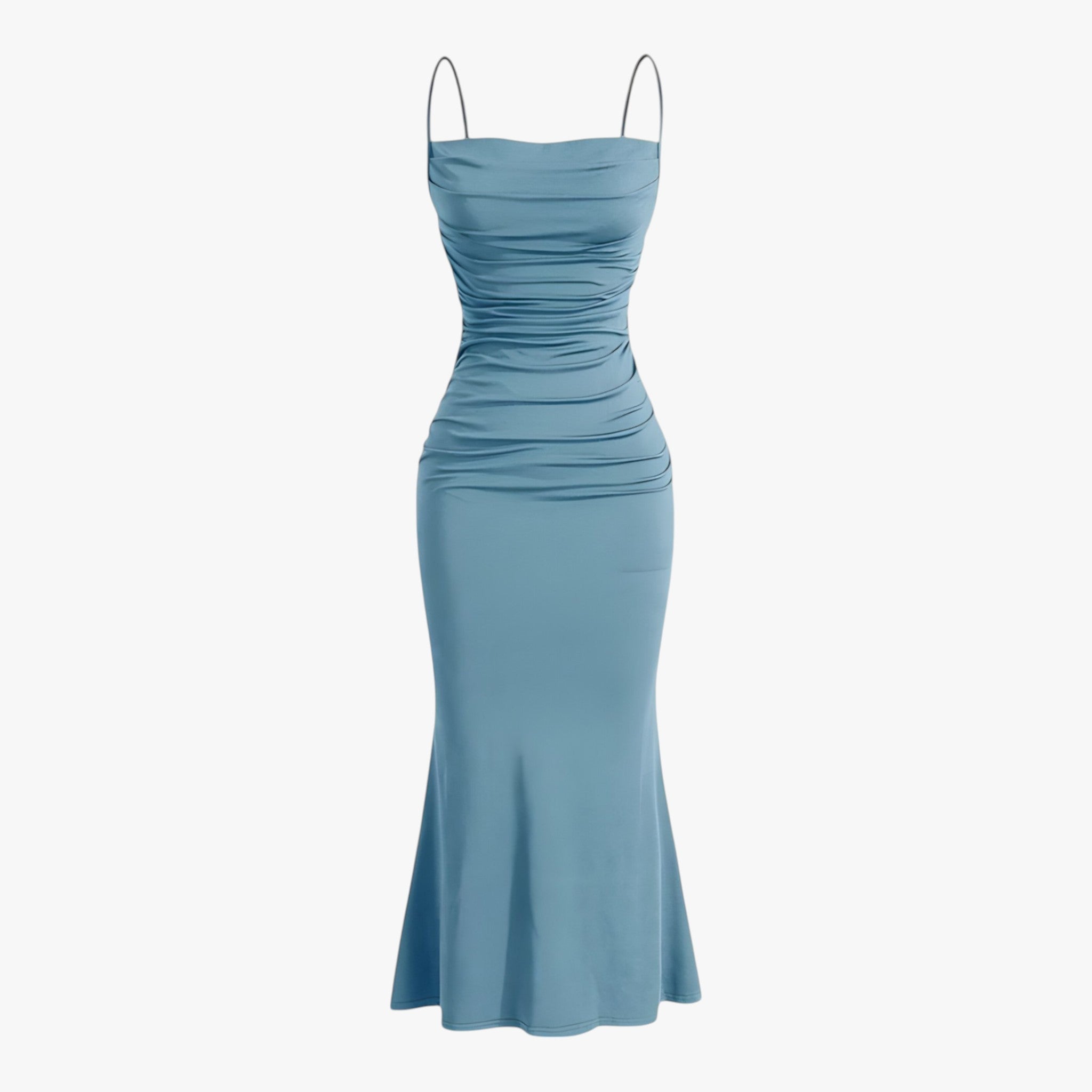 Ophélie | Maxi kjole - Forførelse og naturlig elegance - Blå - women's fashion - {{ product_tags }