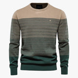 Eugene | Striped Crewneck Knit for Men - Slim Fit and Quality Warmth