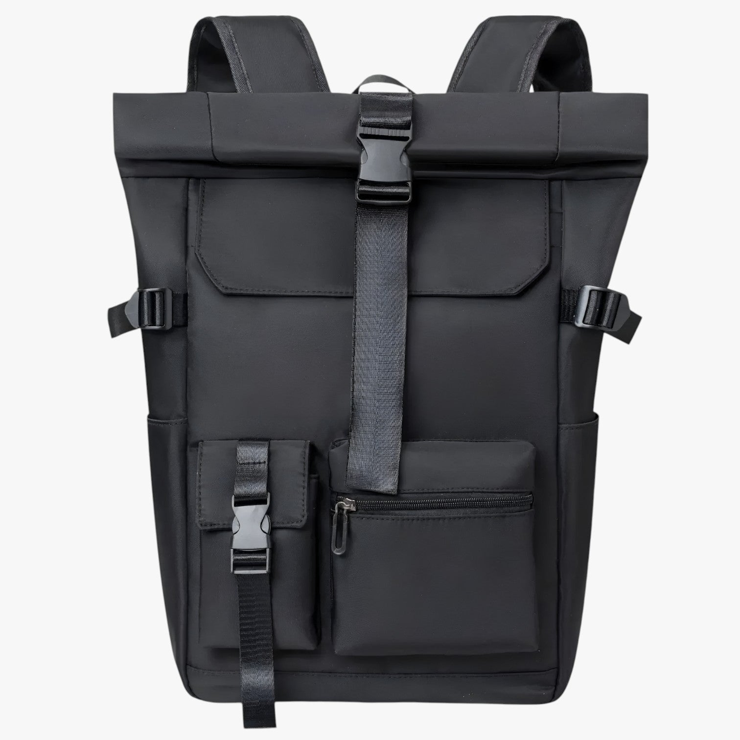 Adrian | Komfortabel vandtæt sammenrullelig rygsæk til aktive udendørsrejser - Sort - bags - {{ product_tags }