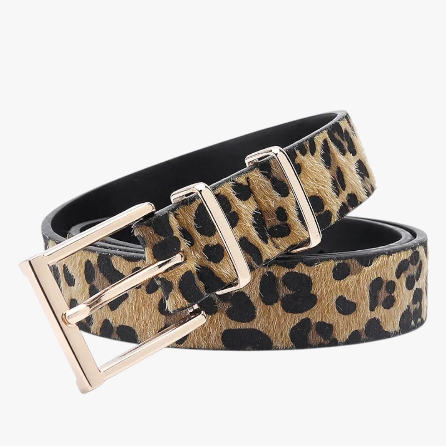 Julianna | Læderegestik i Leopardmønster med Elegant Spænde - Lysebrun - Julianna | Læderegestik i Leopardmønster med Elegant Spænde - €25 - {{ product_tags }