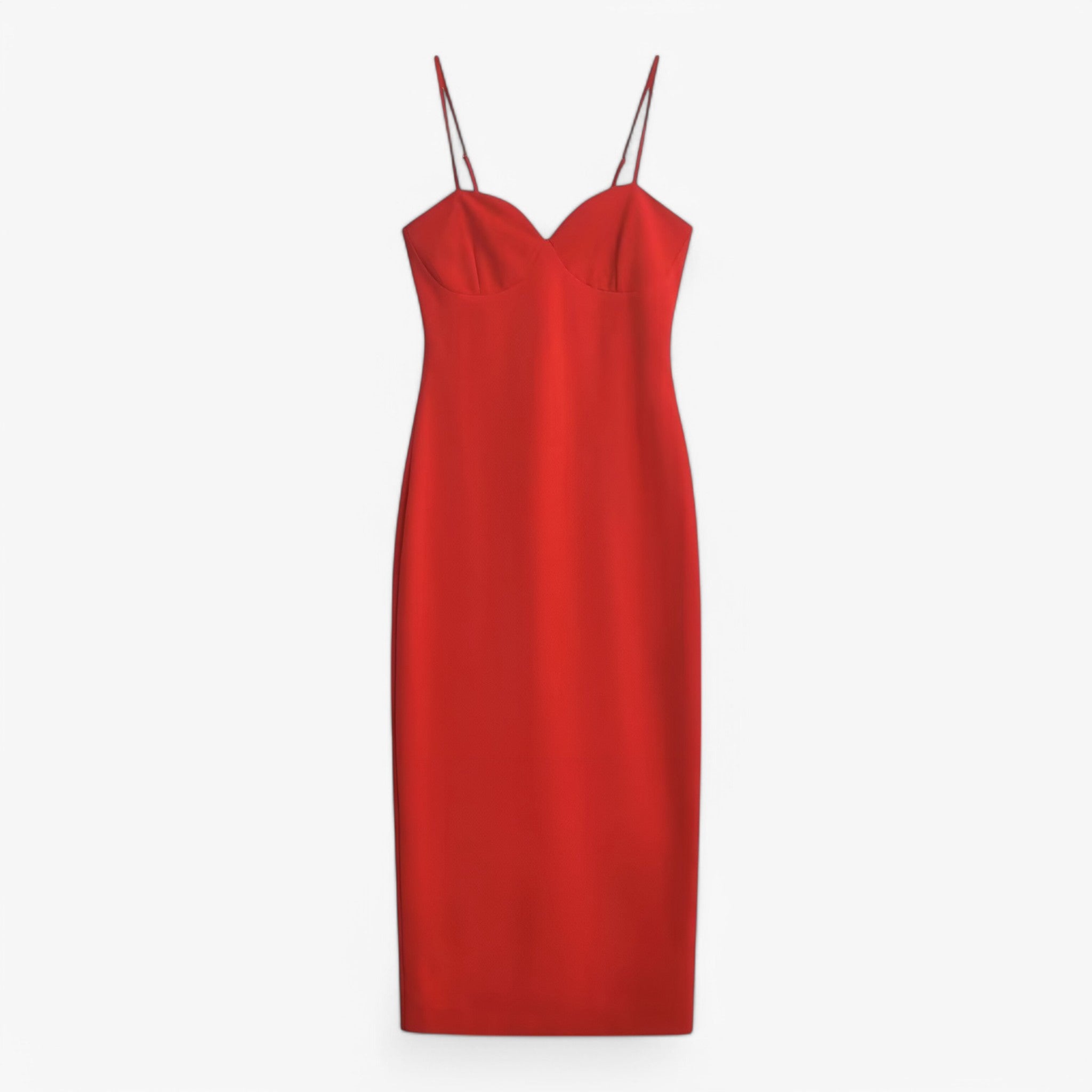 Scarlet | Slank kjole - Enkel og elegant - Rød - women's fashion - {{ product_tags }