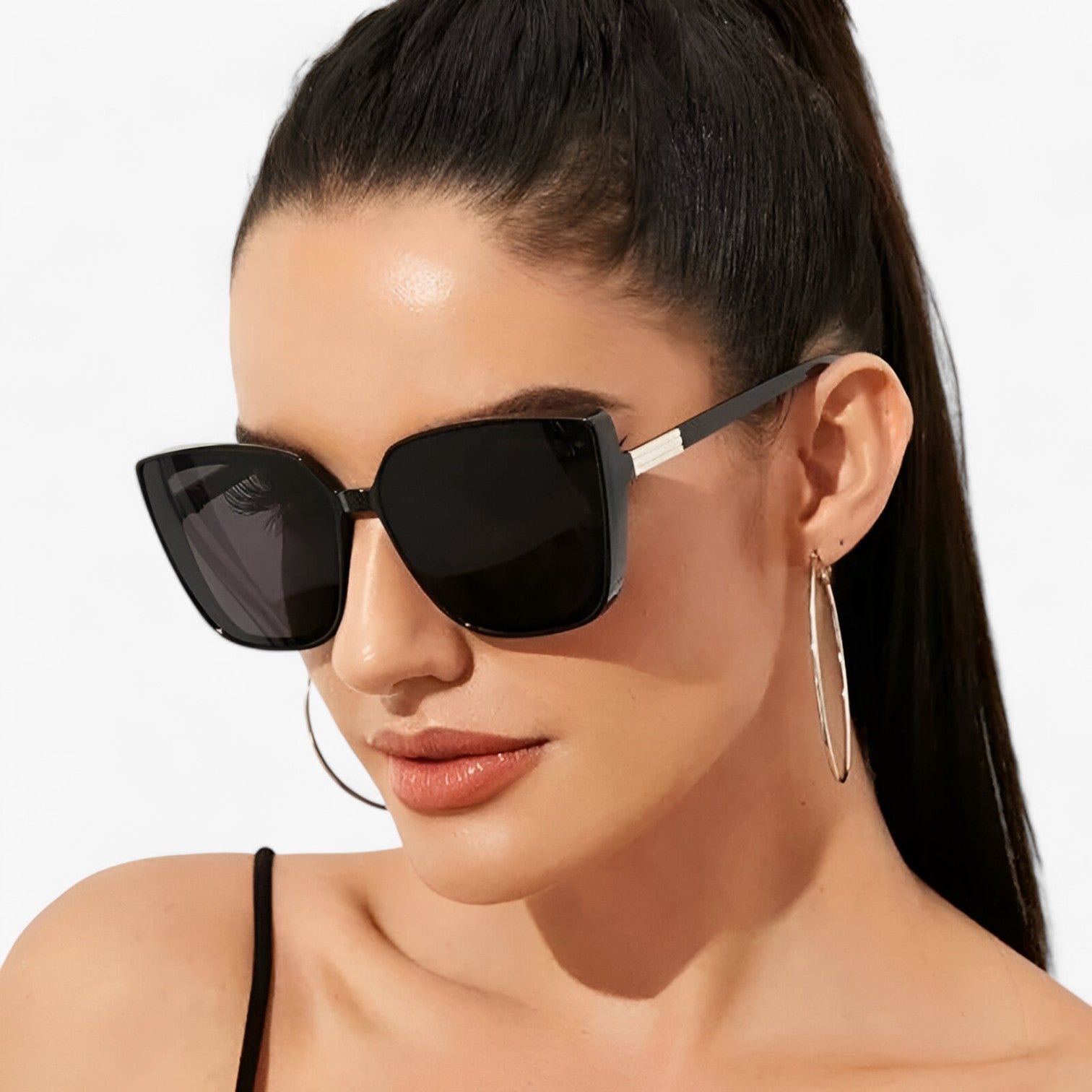 Mariana Vintage Cat-Eye Solbriller - Chic og dristig stil - - women's fashion - {{ product_tags }