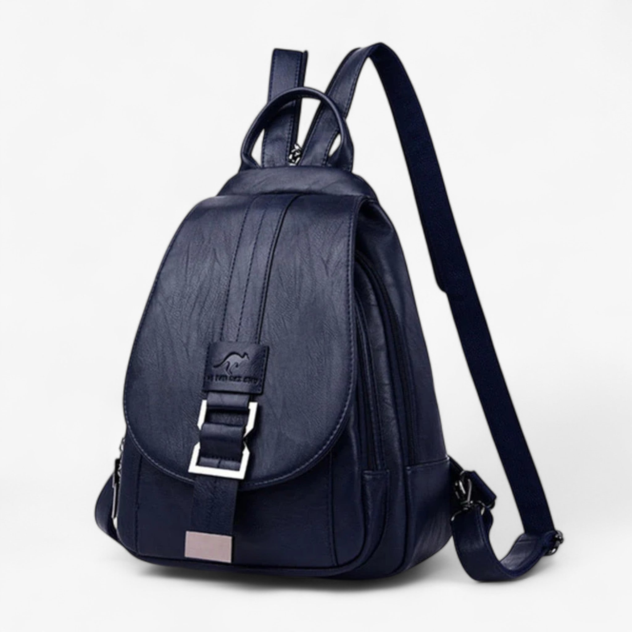 Veala | Elegant og chic læderrygsæk - Blå - bags - {{ product_tags }