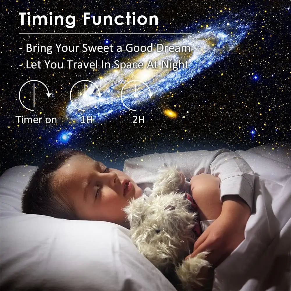 Galaxy Stjerneprojektor – 360° Roterende Stjernehimmel-lampe med 13 Skiver - - Night Light Projector - {{ product_tags }