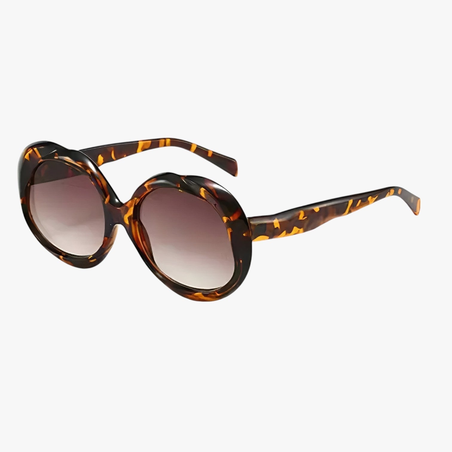 Moderne retrodesign Oval form med punket touch: perfekt til dem, der ønsker at skille sig ud. Passer til ethvert outfit Unisex stil, der fremhæver både afslappede og elegante looks. - leopard - other - {{ product_tags }