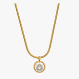 Nina | 2025 Shiny gold necklace - Simple, elegant and sustainable