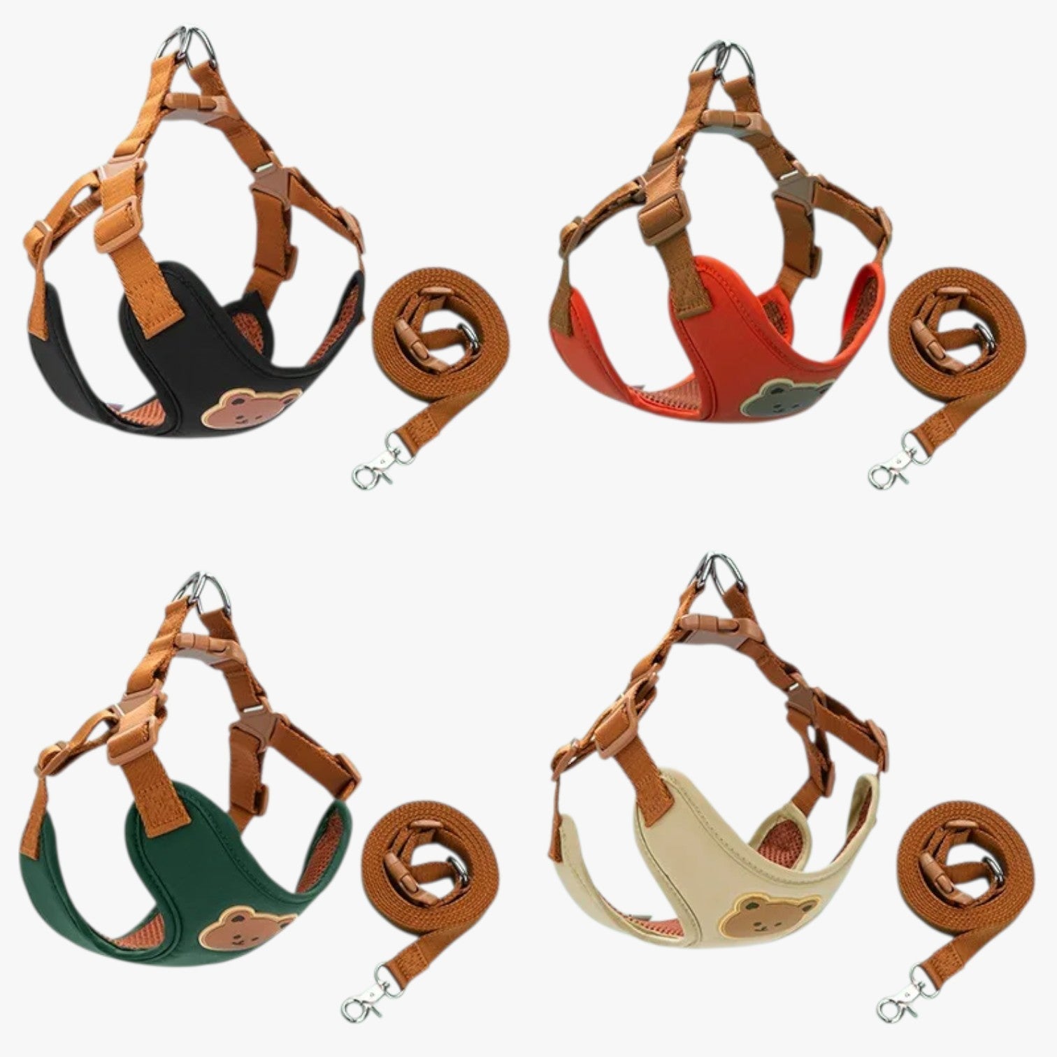 Marineblå | Åndbar sele med snor til små dyr - - Alina | Kvindetøj i talje - Elegance og alsidighed til jeans, kjoler og bukser - €25 - {{ product_tags }