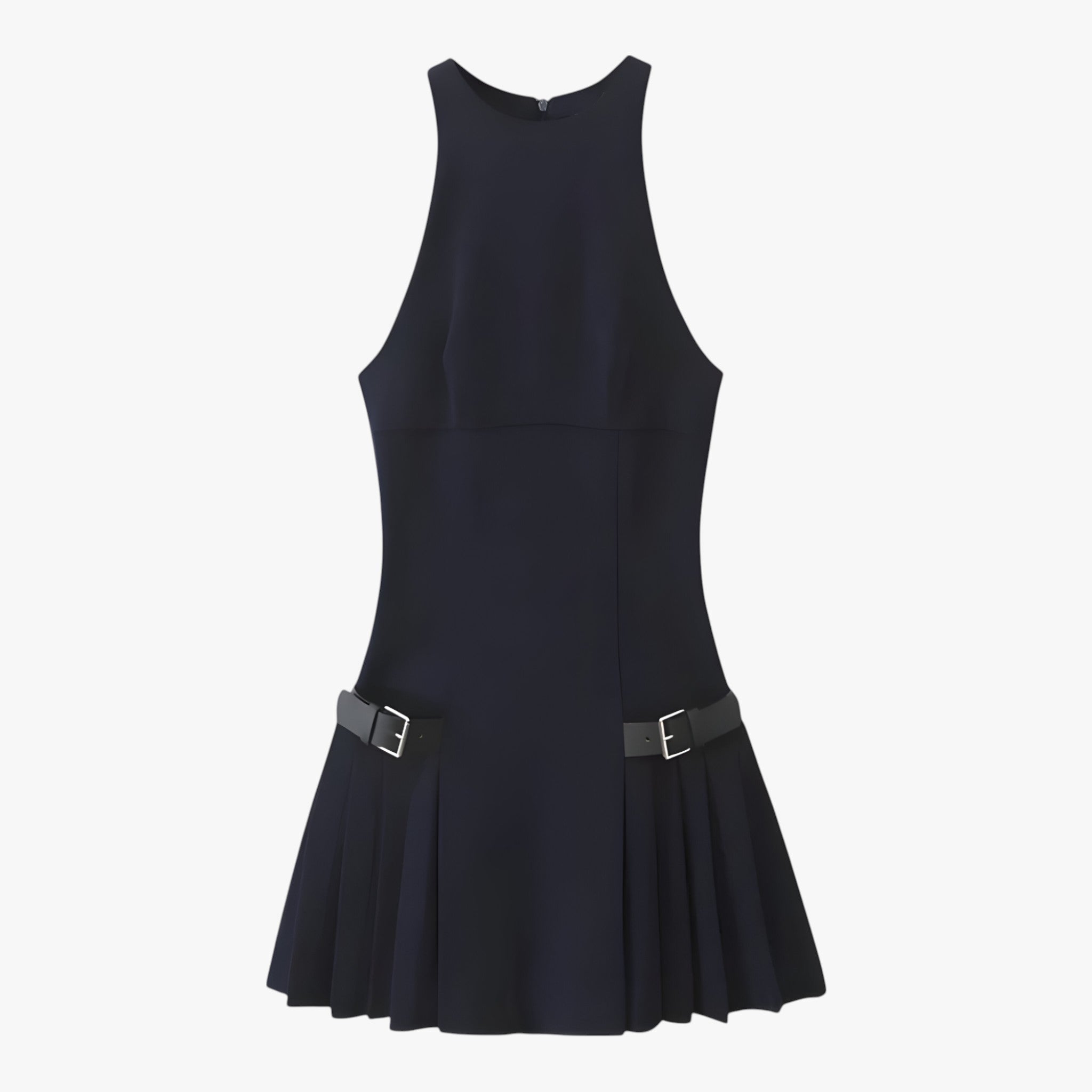 Sophia | Mini plisseret kjole - Chic og moderne - Mørkeblå - women's fashion - {{ product_tags }