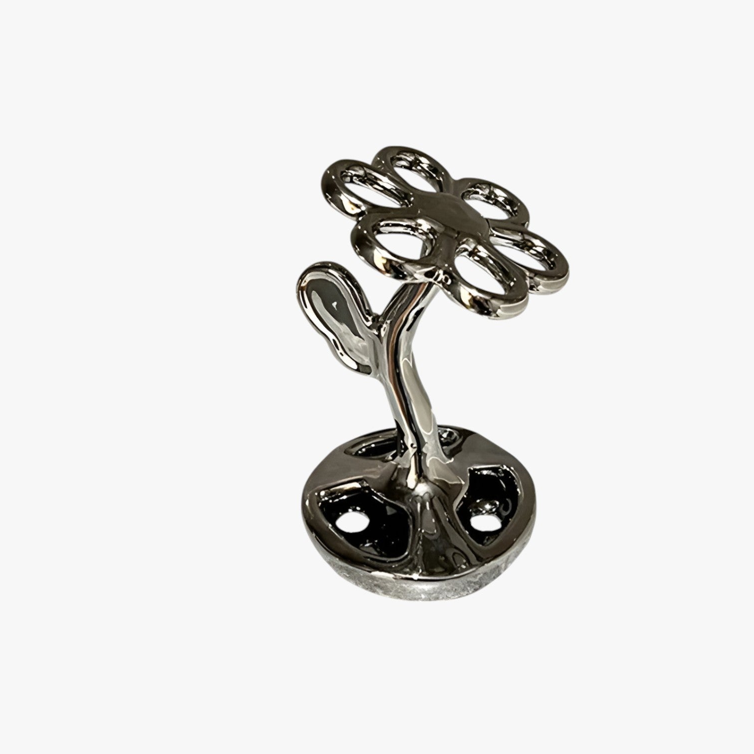 Marga | Blomsterformet opbevaringsrack – Stilfuld og praktisk organizer - Sølv - house & garden - {{ product_tags }