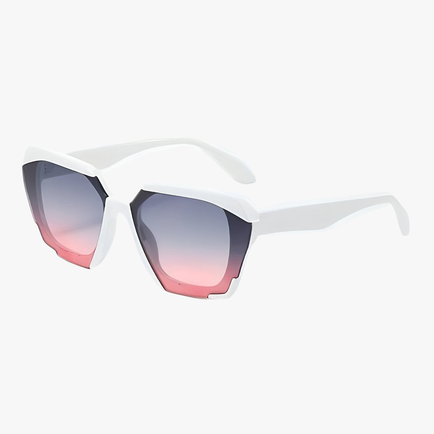 Valerie | Kvinde solbriller med firkantede gradient glas - Hvid - women's fashion - {{ product_tags }