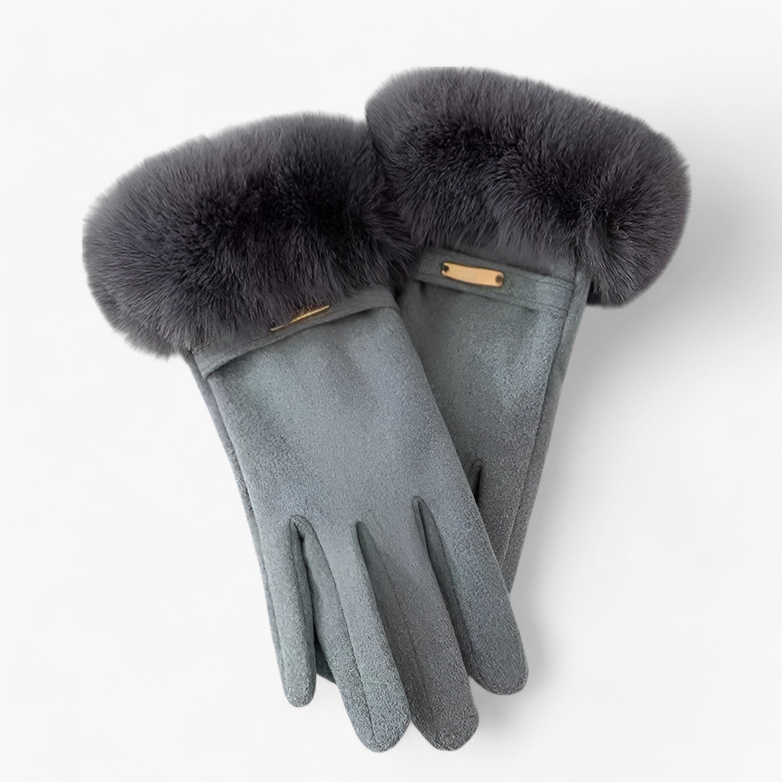 Emma | Elegante Touchscreen Handsker til Kolde Vinterdage - Grå Én størrelse - winter - {{ product_tags }