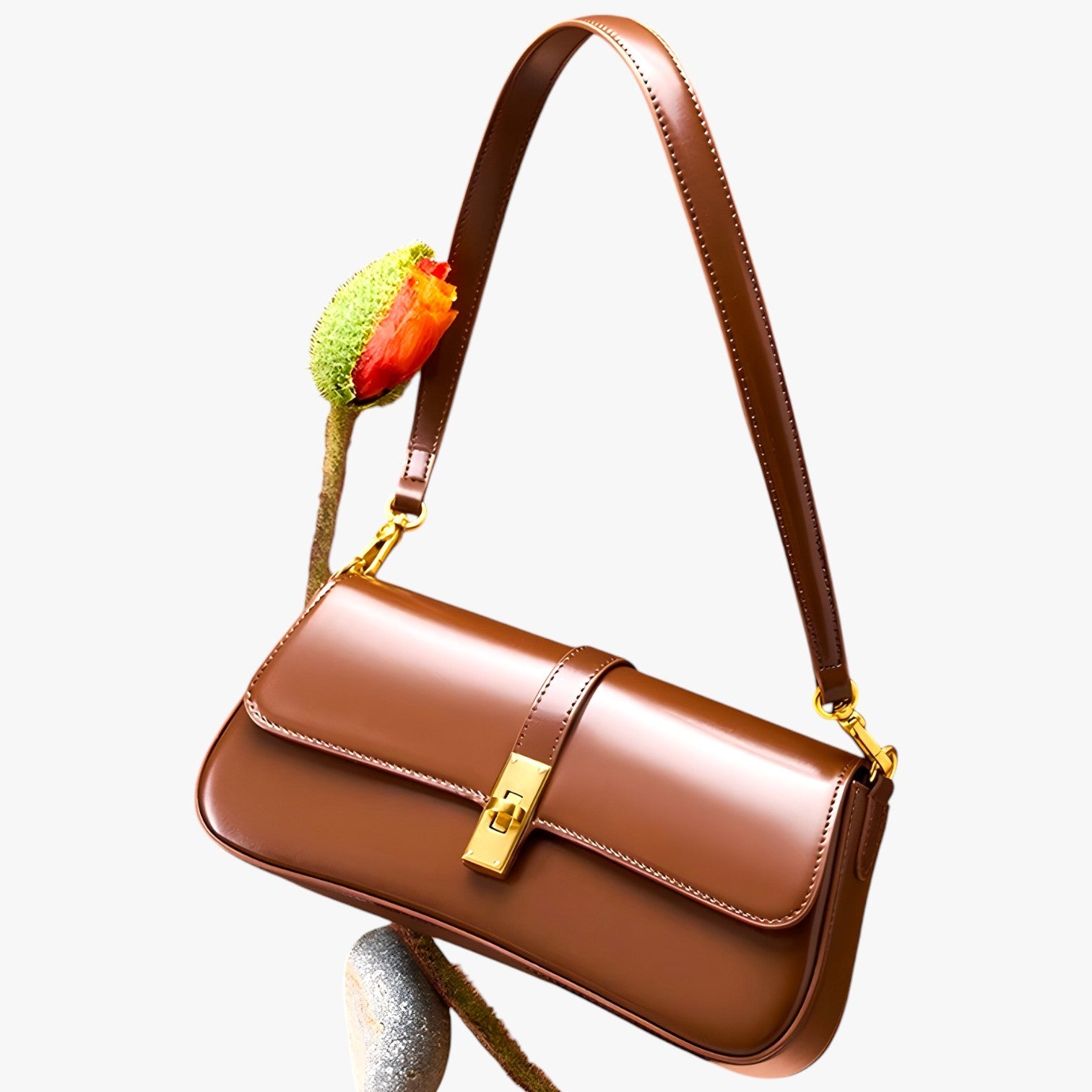 Alaia | Baguette Taske i Ægte Læder af Eksklusiv Kvalitet - - Alaia | Baguette Taske i Ægte Læder af Eksklusiv Kvalitet - €25 - {{ product_tags }
