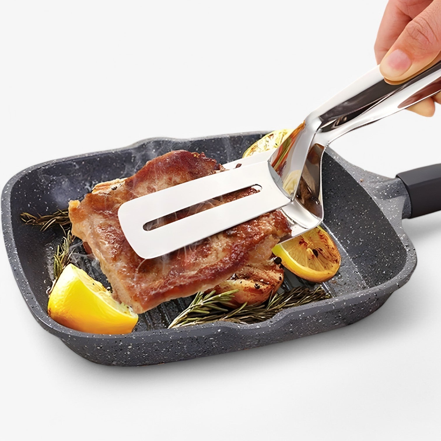 Alfie | Spatel i rustfrit stål - ikke-gribende og alsidig til perfekt grillning - - house & garden - {{ product_tags }