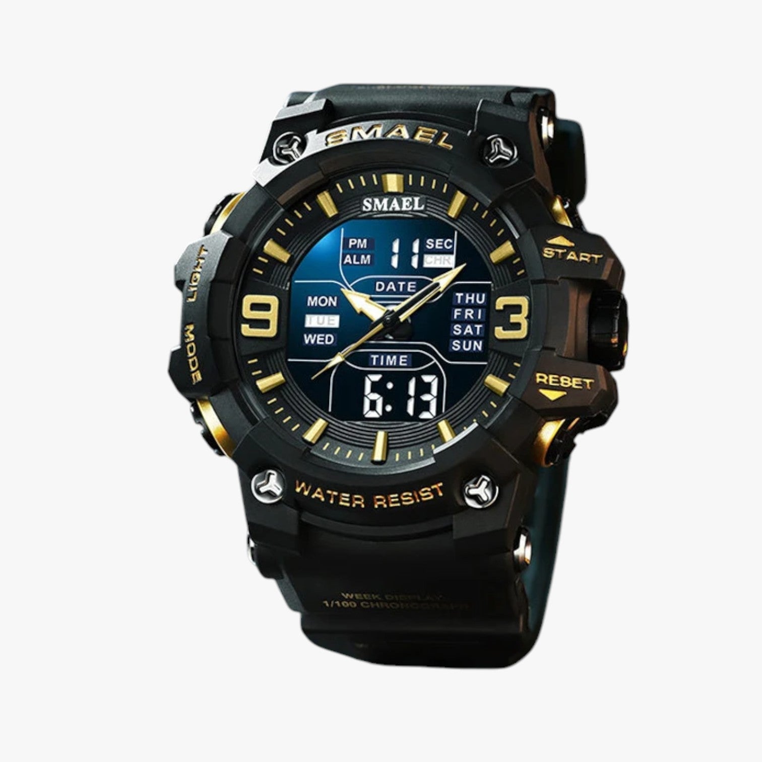 Janos | Sportur – LED-display, vandtæt og dobbelt tidsvisning - - watches - {{ product_tags }