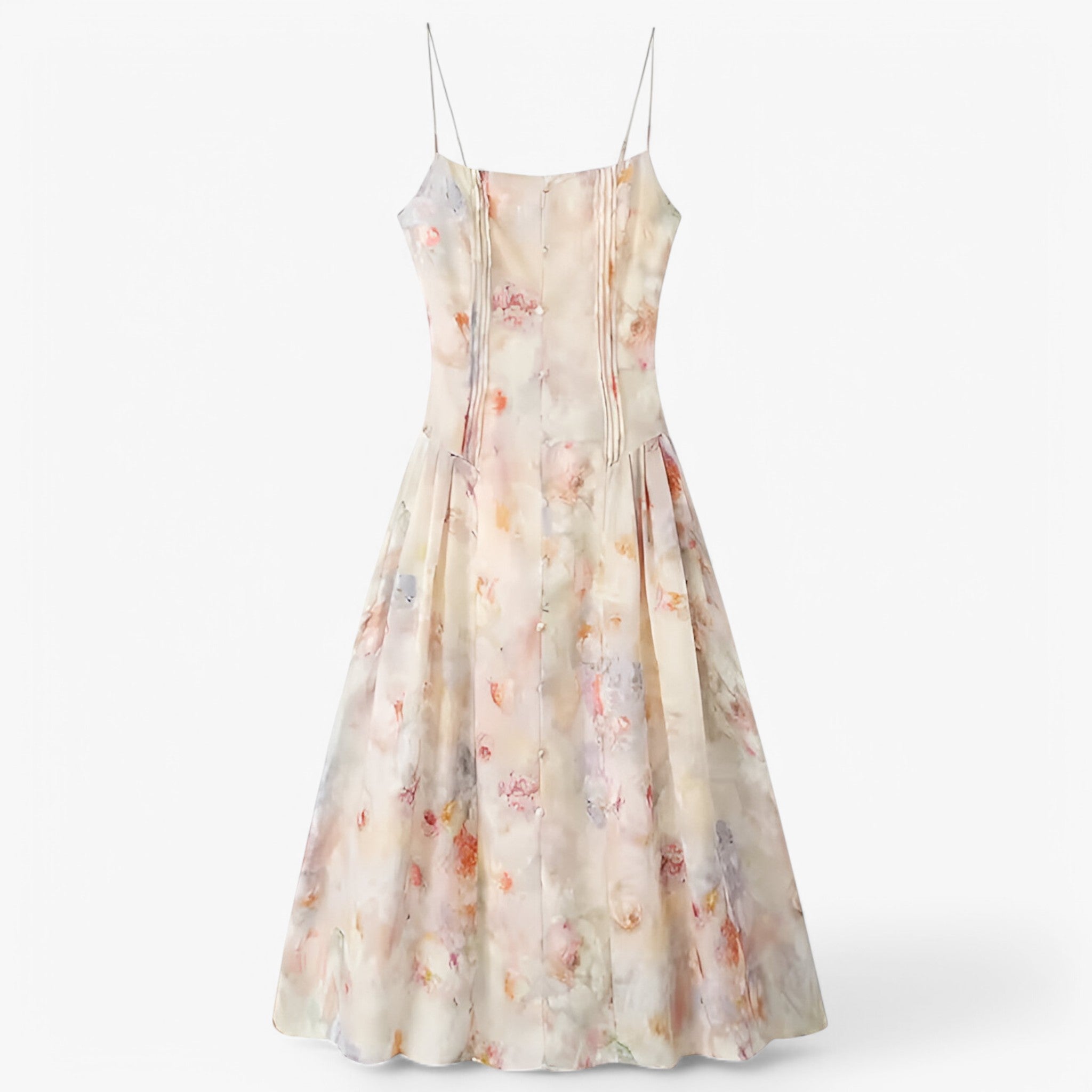 Elisa | Plisseret blomstret sommerkjole - - women's fashion - {{ product_tags }