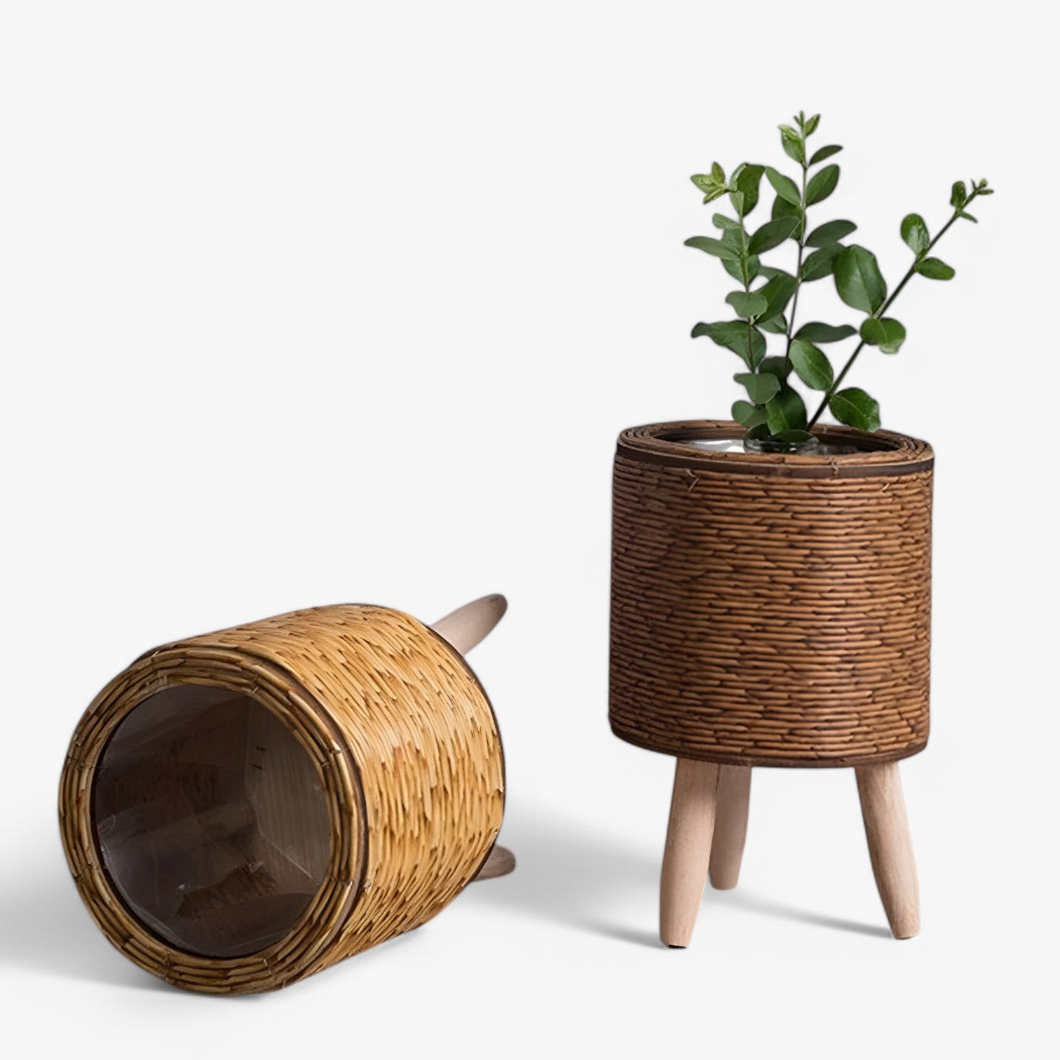 Kosta | Rotan Blomsterkrukke – Stilet Kraft til Dine Planter - - house & garden - {{ product_tags }